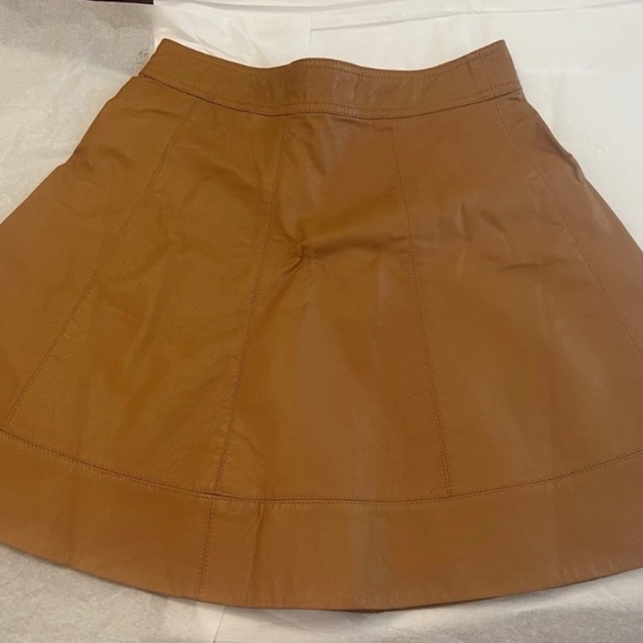 NWT! Bebe Leather Cirlce Flared Skirt 6 - Picture 2 of 12